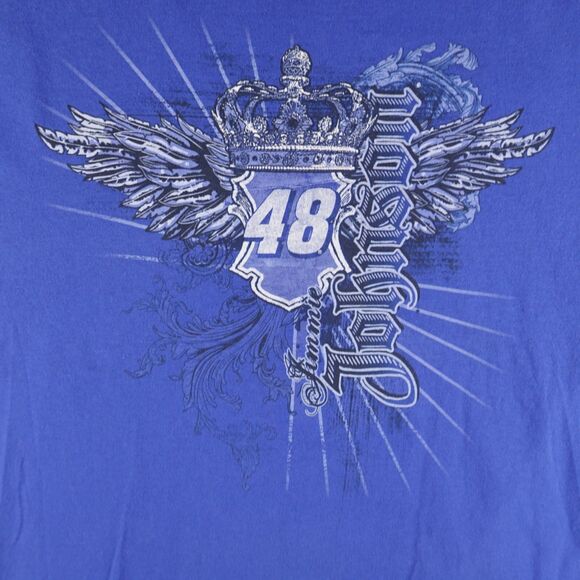 Chase Authentics Shirt Men L Blue Jimmie Johnson NASCAR Tee Hendrick Motorsports - Picture 2 of 9